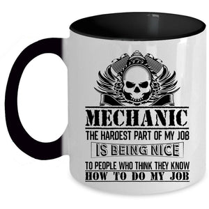 Awesome Gift For Husband Coffee Mug, Mechanic Accent Mug