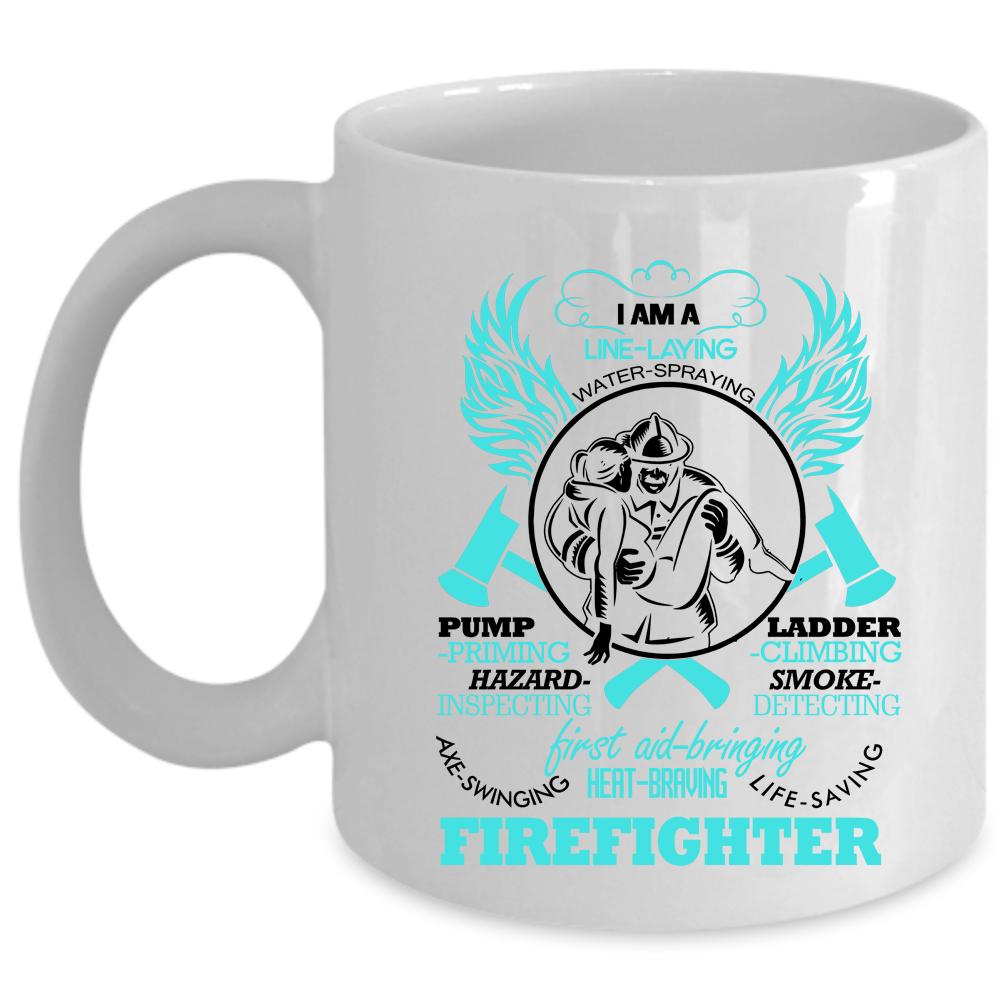 Awesome Gift For Firefighter Coffee Mug, I Am A Firefighter Cup