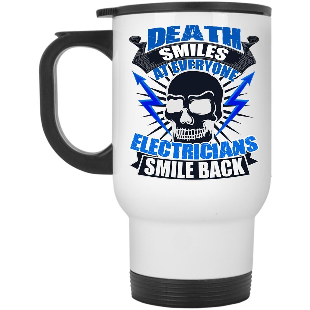 Awesome Electricians Travel Mug, Electricians Smile Back Mug