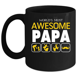 World's Most Awesome Papa Coffee Mug, Awesome Papa Coffee Cup