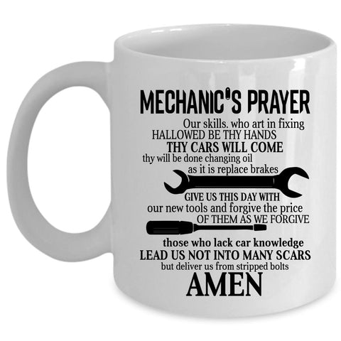 Awesome Mechanics Coffee Mug, Mechanic's Prayer Cup