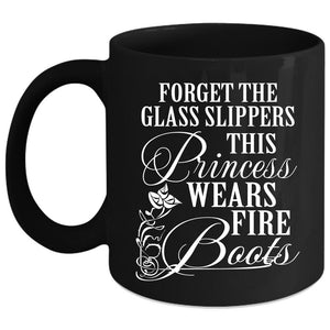 This Princess Wears Fire Boots Coffee Mug, Cool Girls Coffee Cup