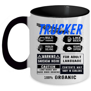 Awesome Gift For Trucker Coffee Mug, Trucker Accent Mug