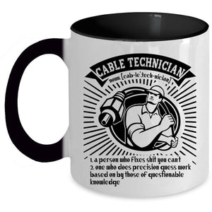 Awesome Gift For Technician Coffee Mug, Cable Technician Accent Mug