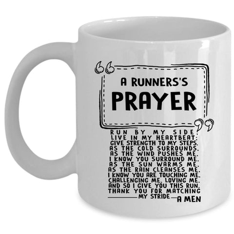 Awesome Gift For Runners Coffee Mug, A Runners's Prayer Cup