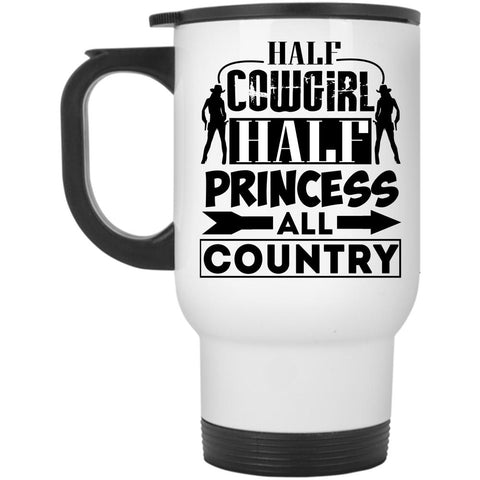 Awesome Girls Travel Mug, Half Princess All Country Mug