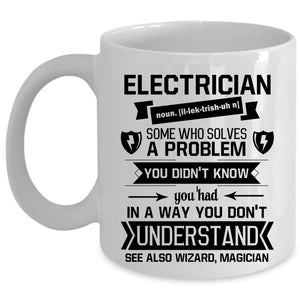 Awesome Gift For Husband Coffee Mug, Electrician Cup