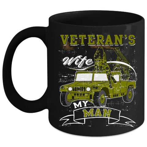 Veteran's Wife Coffee Mug, I Love My Man Coffee Cup