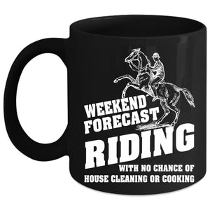 Weekend Forecast Riding Coffee Mug, Outdoor Coffee Cup