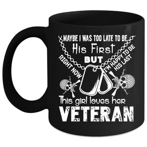 This Girls Loves Her Veteran Coffee Mug, Cool Just Married Coffee Cup