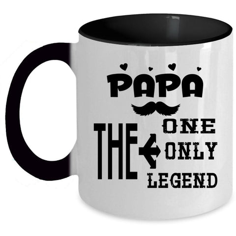 Awesome Gift For Papa Coffee Mug, Papa The One The Only Accent Mug