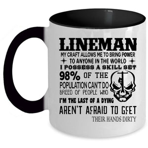 Awesome Gift For Linemen Coffee Mug, Lineman Accent Mug