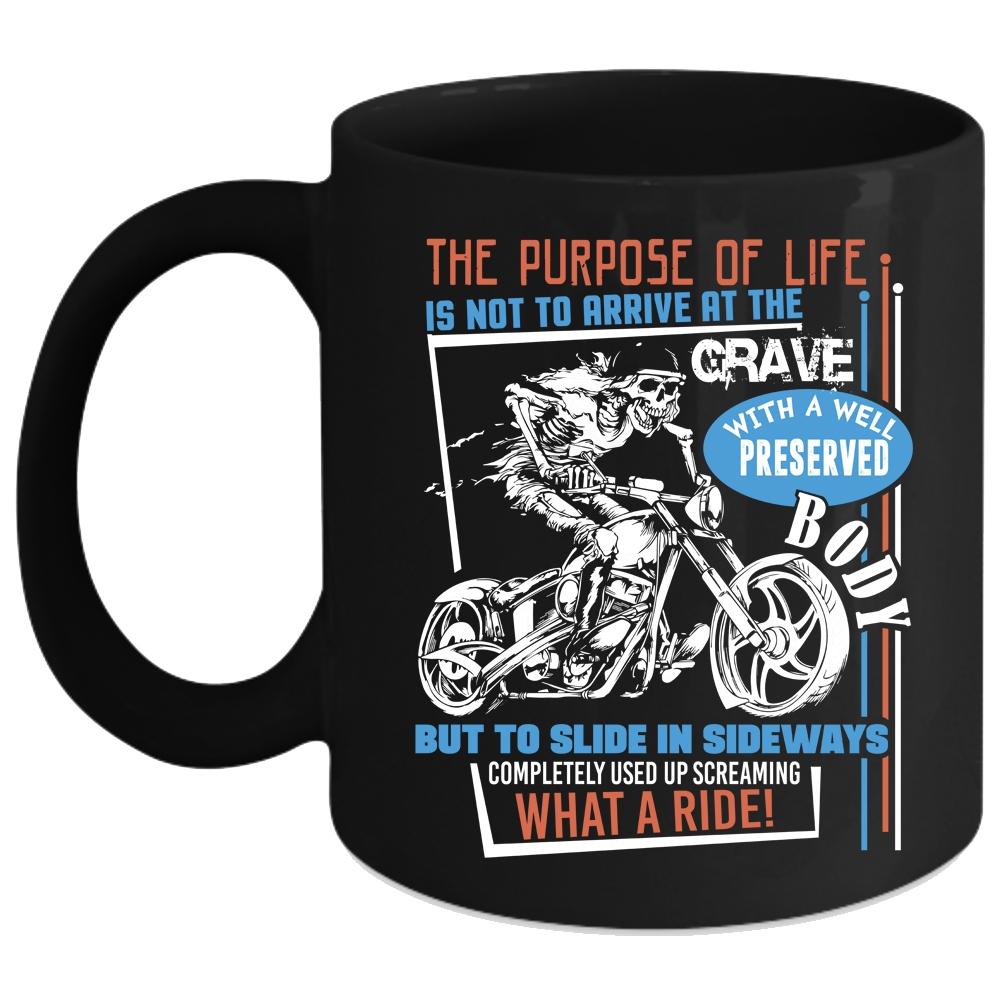 What A Ride Coffee Mug, Cool Gift For Motorman Coffee Cup