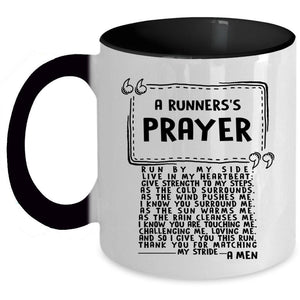 Awesome Gift For Runners Coffee Mug, A Runners's Prayer Accent Mug