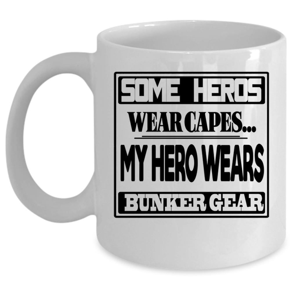 Awesome Firefighters Coffee Mug, Bunker Gear Cup