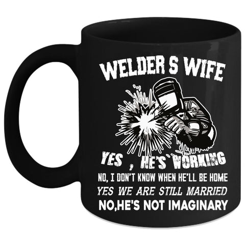 Welder's Wife Coffee Mug, I Love My Welder Coffee Cup