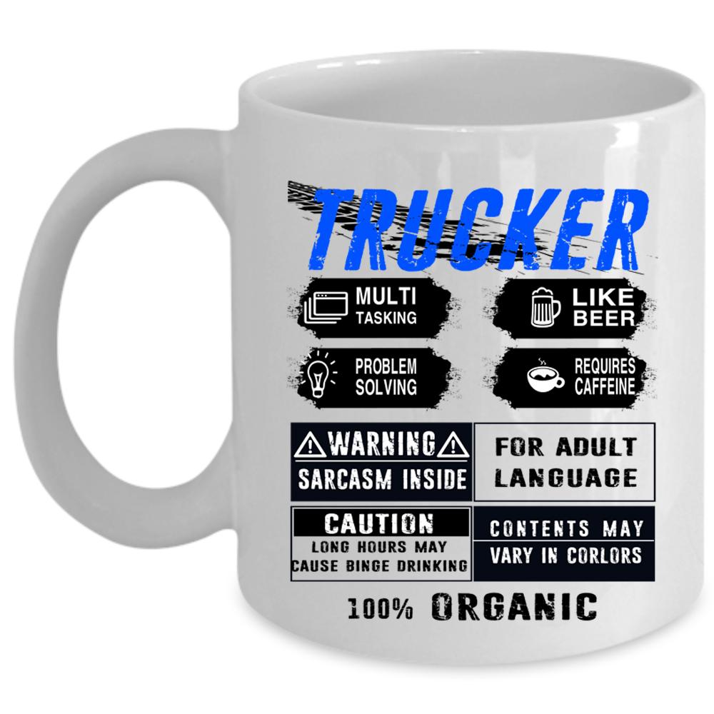 Awesome Gift For Trucker Coffee Mug, Trucker Cup