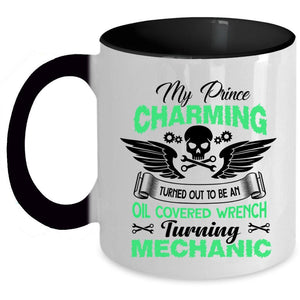 Turning Mechanic Coffee Mug, My Prince Charming Accent Mug