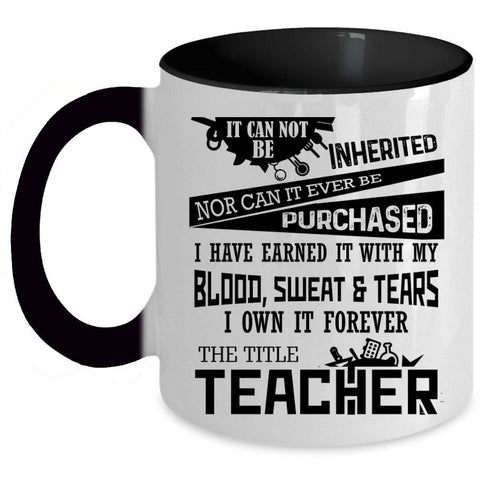 Awesome Gift For Teacher Coffee Mug, Teacher Accent Mug