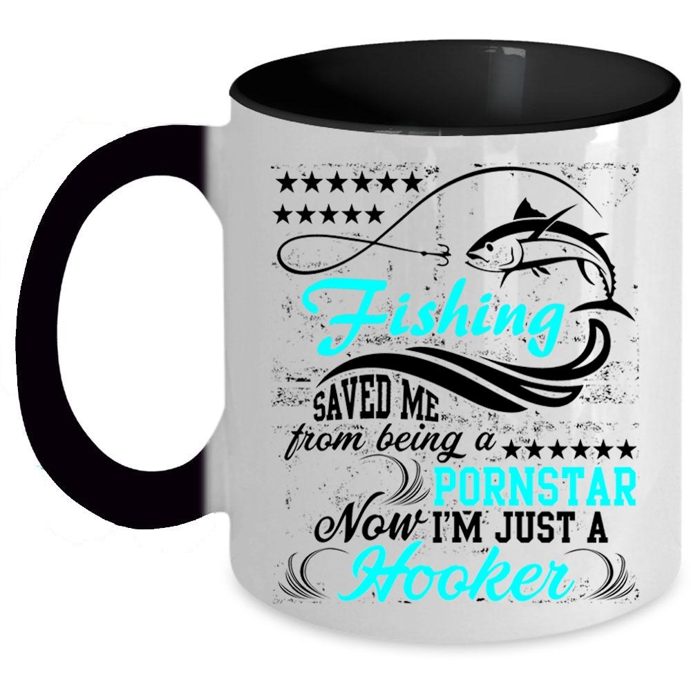 Awesome Fishing Coffee Mug, Fishing Accent Mug