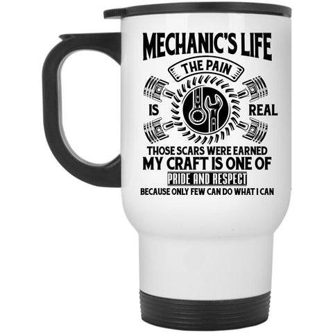 Awesome Mechanics Travel Mug, Mechanic's Life Mug