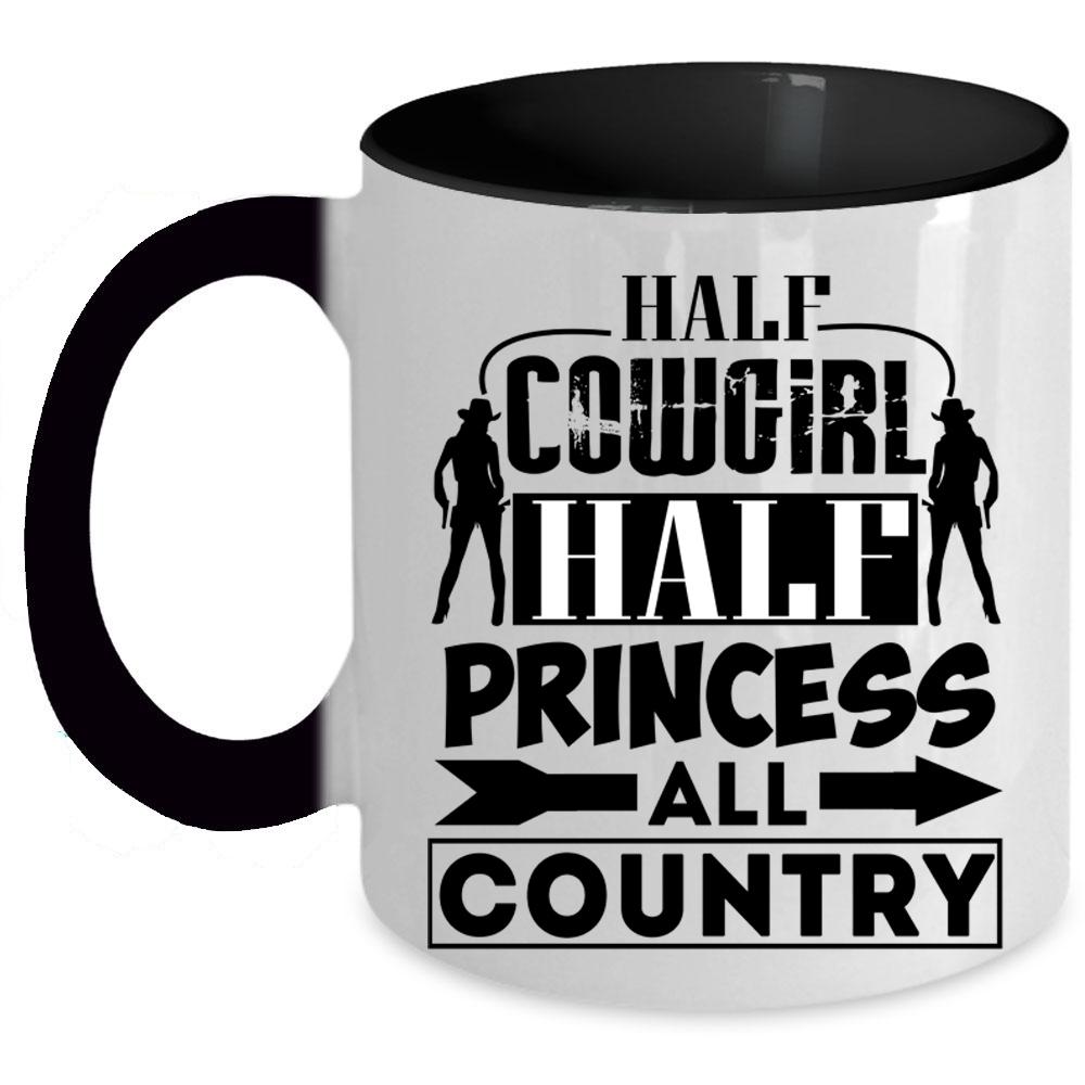 Awesome Girls Coffee Mug, Half Princess All Country Accent Mug