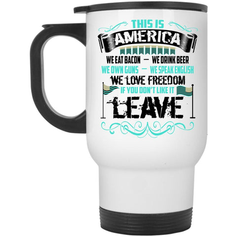 American Flag Travel Mug, This Is America Mug