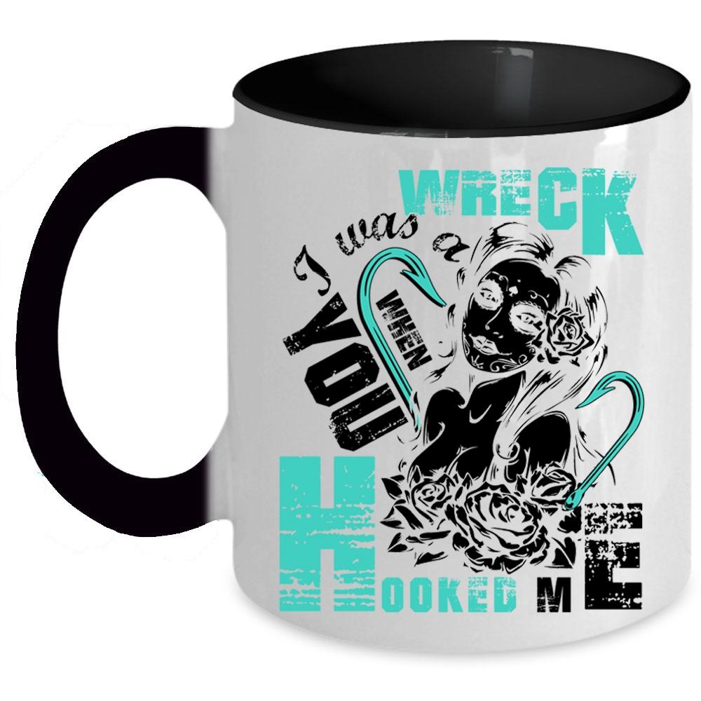 You Hooked Me Coffee Mug, I Was A Wrench Accent Mug