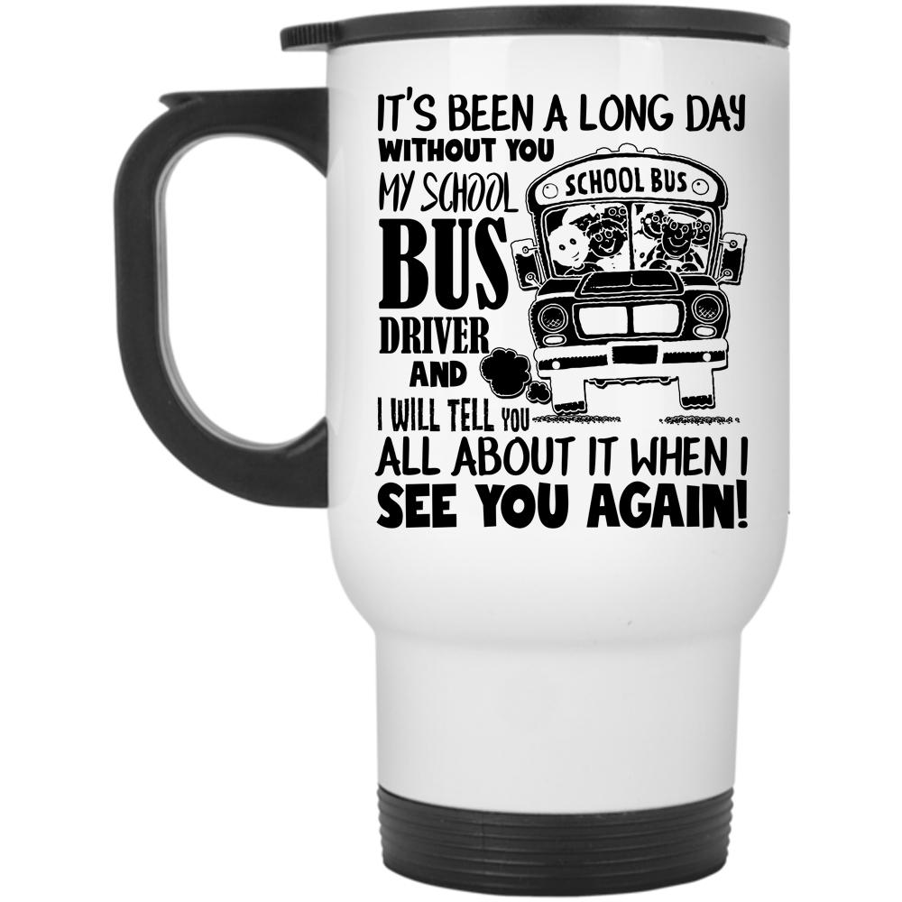 Awesome Bus Driver Travel Mug, My School Bus Driver Mug