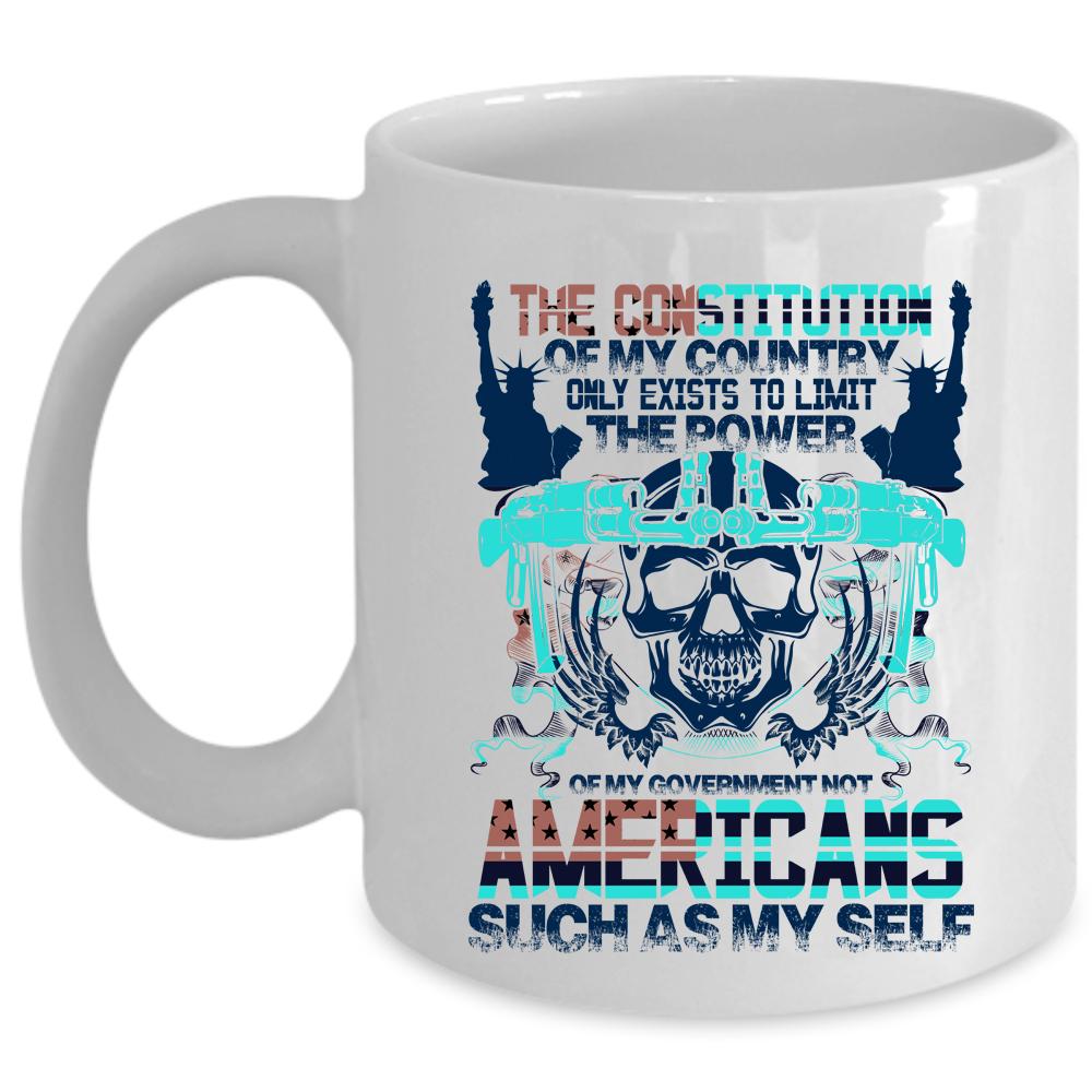 Awesome American Coffee Mug, The Constitution Of My Country Cup