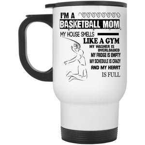 Awesome Basketball Mom Travel Mug, I'm A Basketball Mom Mug