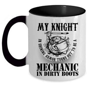 Awesome Mechanics Coffee Mug, To Be A Mechanic In Dirty Boots Accent Mug