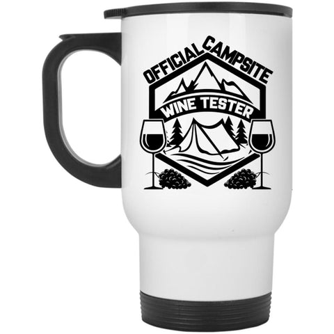 Wine Tester Travel Mug, Official Campsite Mug