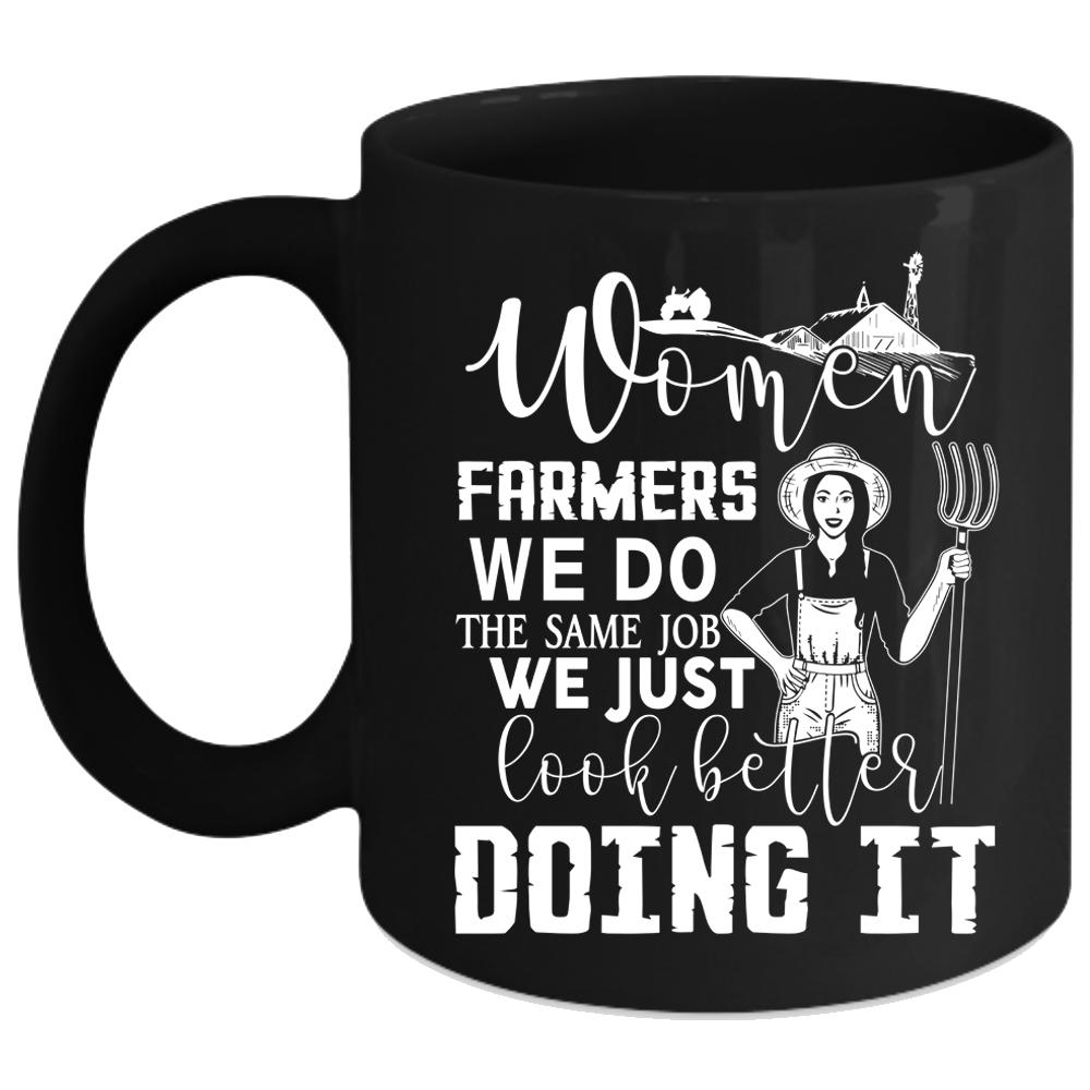 Women Farmers Coffee Mug, Cool Gift For Mom Coffee Cup