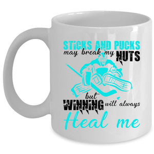 Awesome Hockey Player Coffee Mug, Cool Hockey Cup