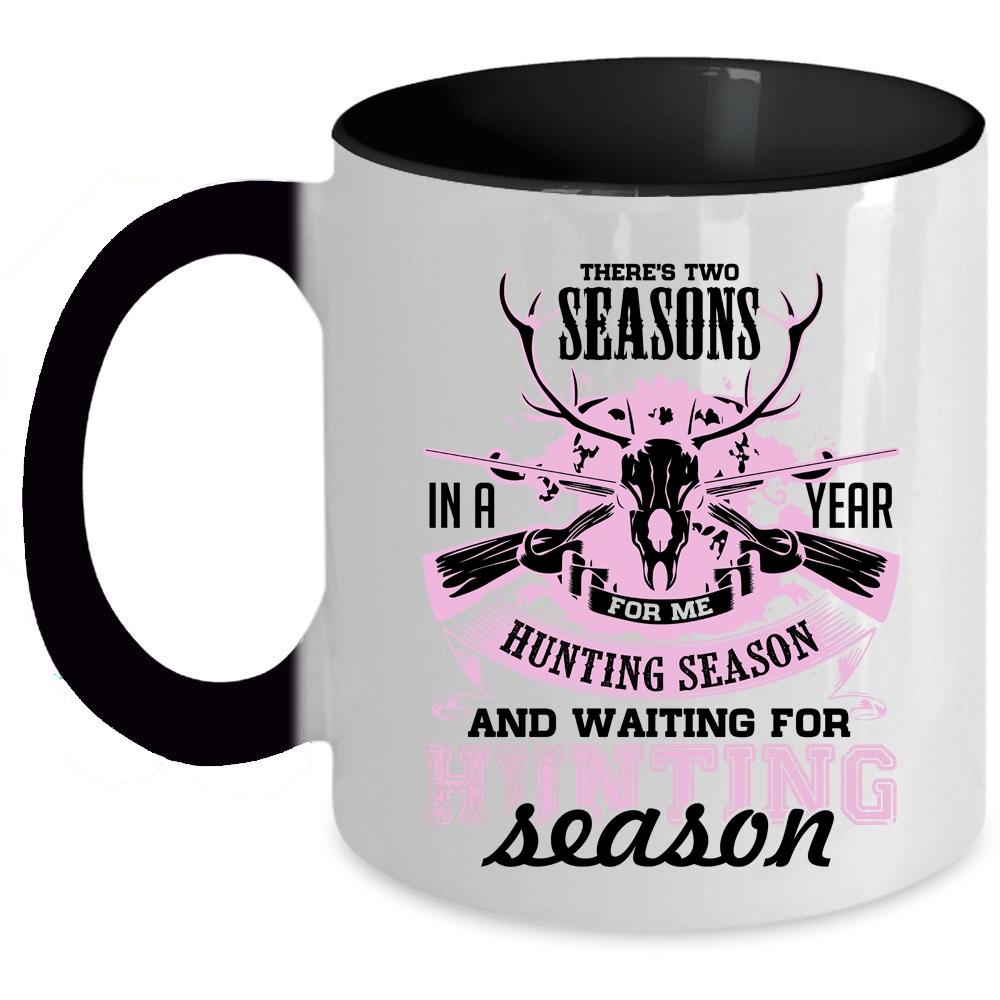 Waiting For Hunting Season Coffee Mug, Hunting Season Accent Mug