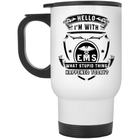 Awesome Gift For Nurse Travel Mug, I'm With EMS Mug