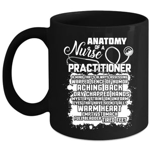 Anatomy Of A Nurse Practitioner Coffee Mug, Awesome Nurses Coffee Cup