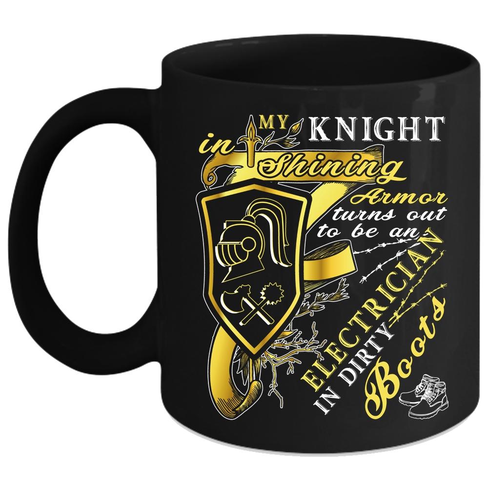 To Be An Electrician In Dirty Boots Coffee Mug, Cool Electrician Coffee Cup