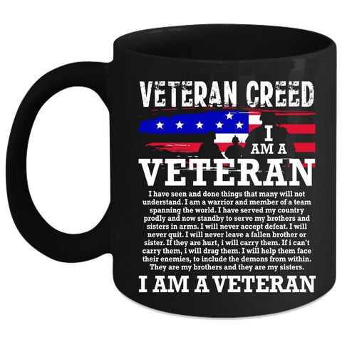 Veteran Creed Coffee Mug, I Am A Veteran Coffee Cup