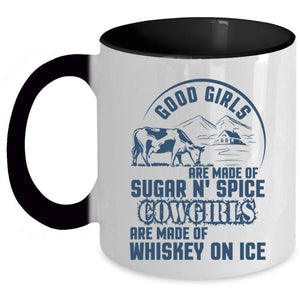 Whiskey On Ice Coffee Mug, Good Girls Are Made Of Sugar Accent Mug