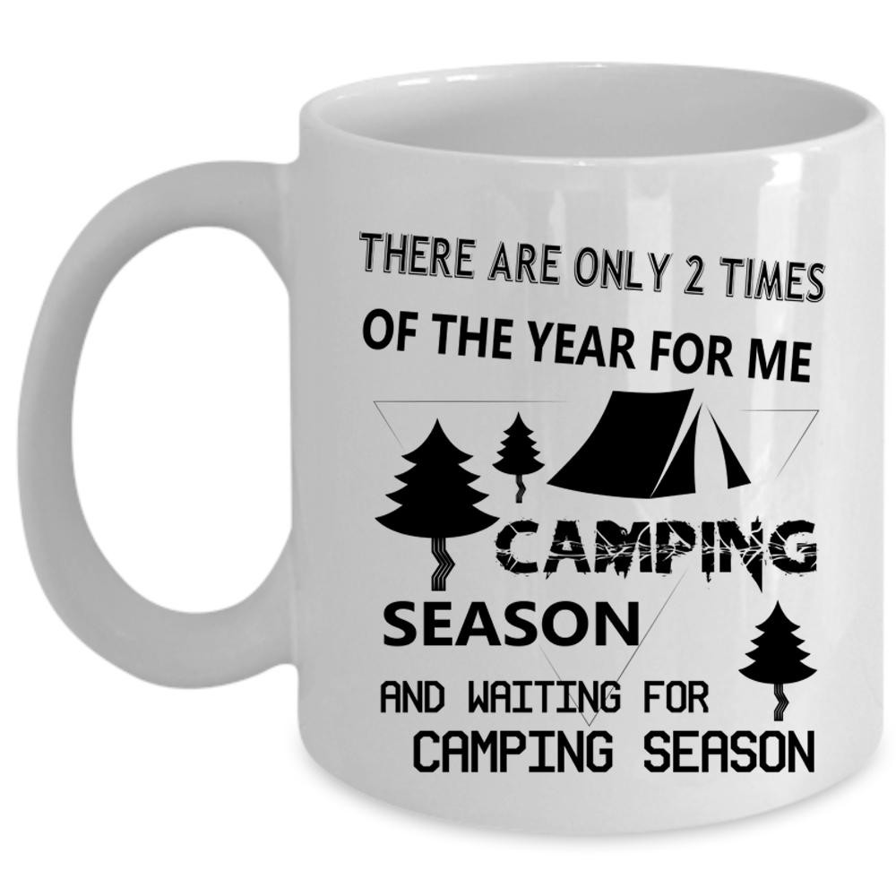 Waiting For Camping Season Coffee Mug, Camping Season Cup