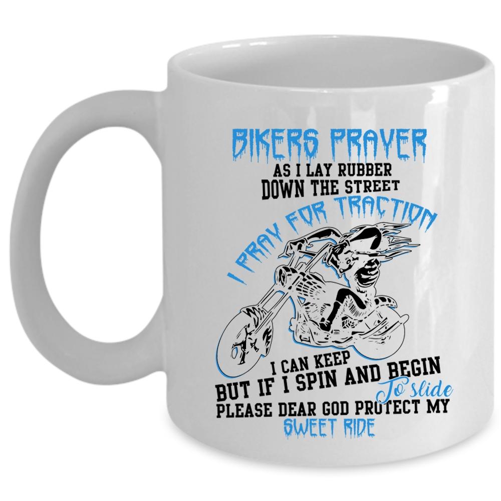 Awesome Gift For Bikers Coffee Mug, Bikers Prayer Cup