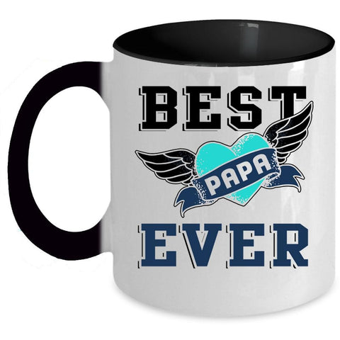 Awesome Gift For Papa Coffee Mug, Best Papa Ever Accent Mug