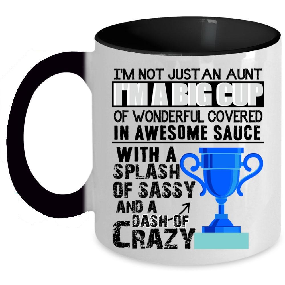 Awesome Aunt Coffee Mug, I'm Not Just An Aunt Accent Mug