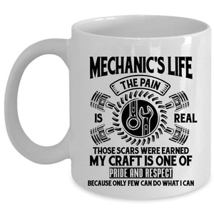 Awesome Mechanics Coffee Mug, Mechanic's Life Cup