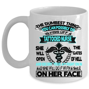 Awesome Gift for Nurses Coffee Mug, Tattooed Nurse Cup