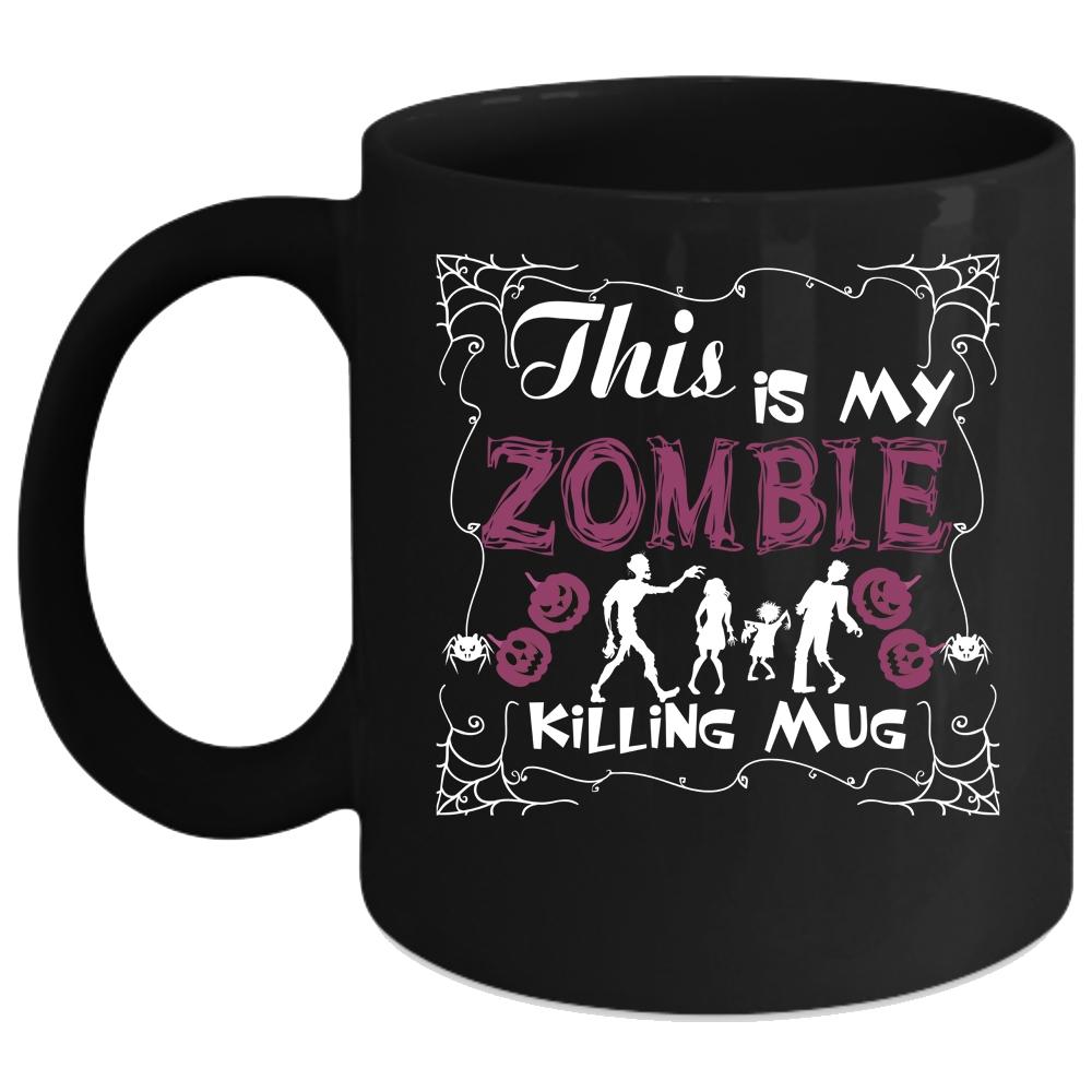 This Is My Zombie Coffee Mug, Gift For Halloween Coffee Cup