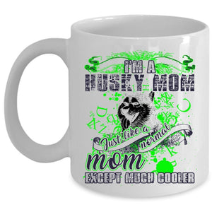 Awesome Husky Mom Coffee Mug, I'm A Husky Mom Cup