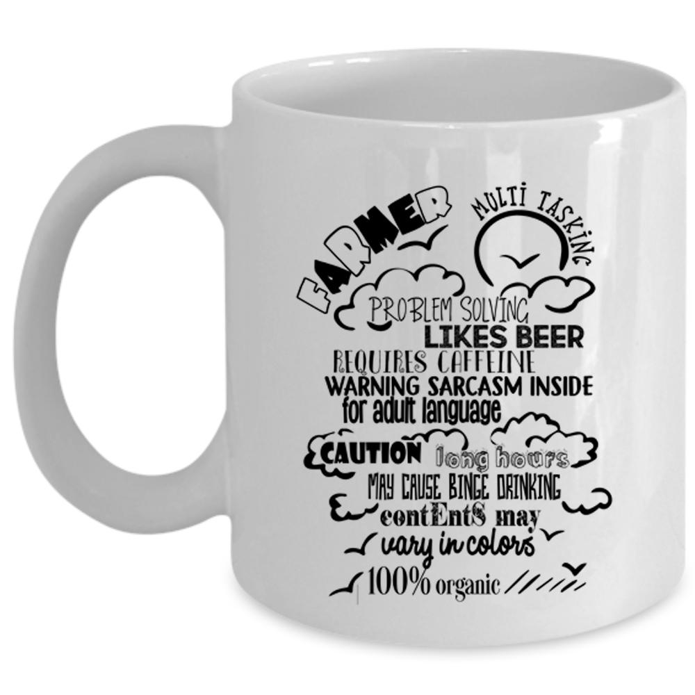 Awesome Farmers Coffee Mug, Farmer Cup